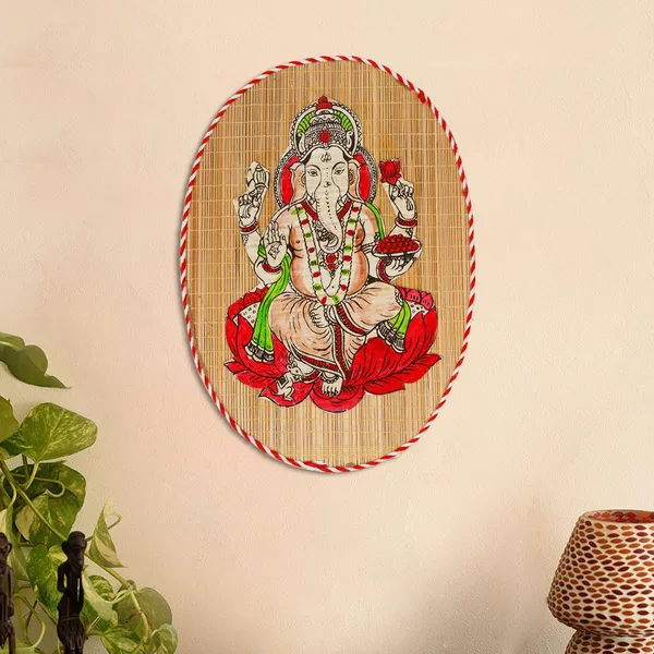 Brown_Bamboo_Hand_Crafted_Wall_Hangings_Of_Ganesh_Ji_For_Home_Decor_Ideal_Gifts_For_Wedding_And_Festival