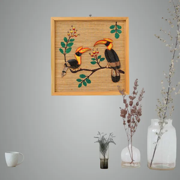 Brown_Bamboo_Art_Couple_Hornbill_Painting_For_Home_Decor_Bamboo_Art_Gift_For_Multiple_Occasions