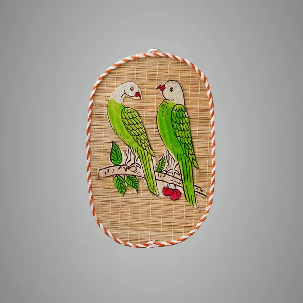 Brown_Parrot_Couple_Bamboo_Art_For_Home_Decor_Bamboo_Art_For_Bird'S_Lovers