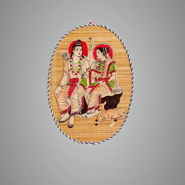 Brown_Oval_Shaped_Design_Bamboo_Hand_Crafted_Wall_Hangings_Of_Shri_Ram_Ji_With_Janaki_Ji_For_Home_Decor_Bamboo_Art_For_Wall_Decor