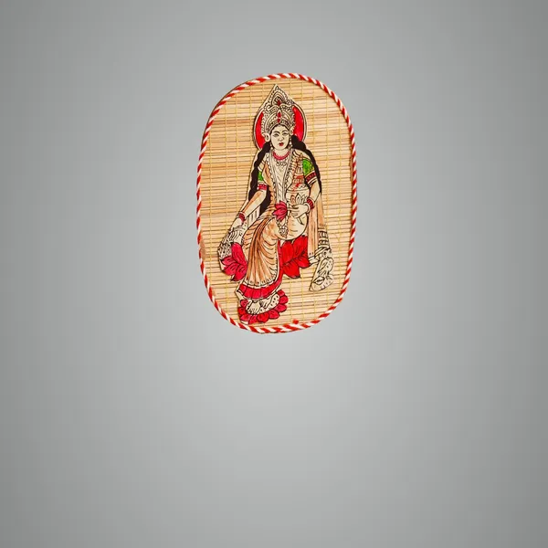 Brown_Bamboo_Hand_Crafted_Wall_Hangings_Of_Godess_Laxmi_Ji_For_Home_Decor