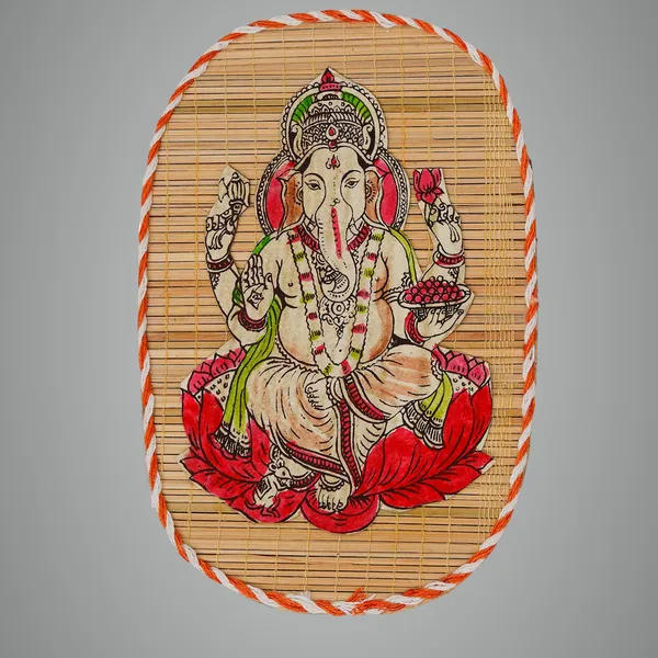 Brown_Bamboo_Hand_Crafted_Wall_Hangings_Of_Ganesh_Ji_And_Laxmi_Ji_For_Home_Decor