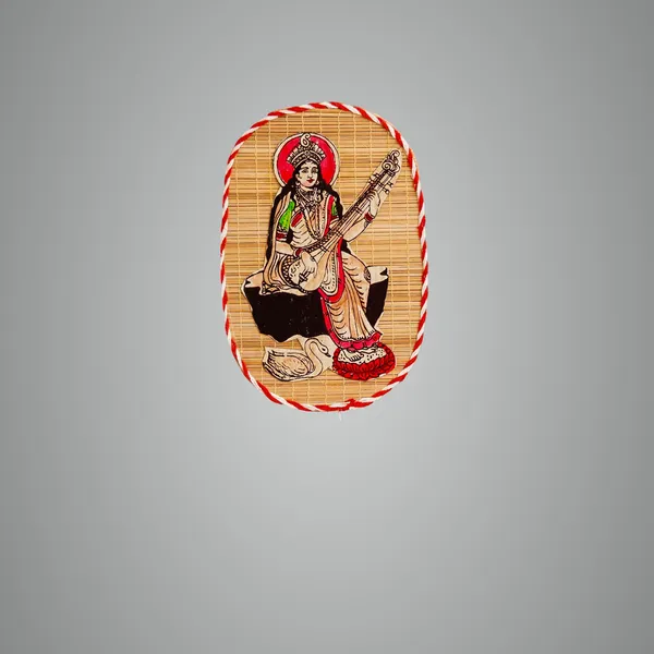 Brown_Bamboo_Hand_Crafted_Wall_Hangings_Of_Godess_Sarwasti_Ji_For_Home_Decor