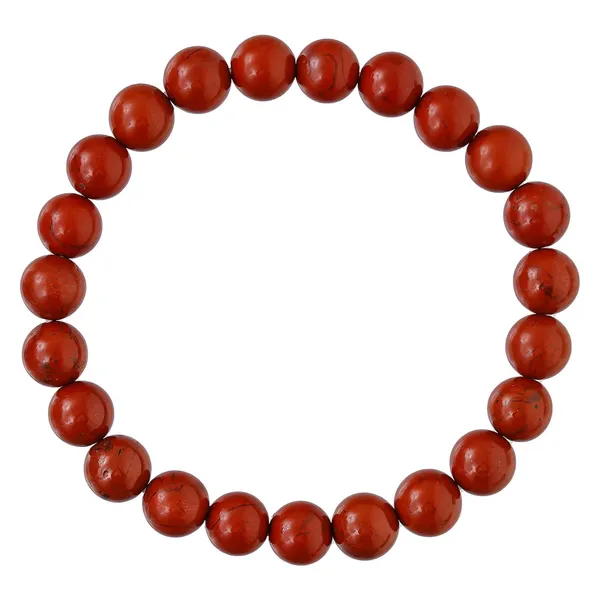 Red_Red_Jasper_Bracelet_For_Women_Men'S_Gifts_Protection_Healing_Crystal_Bracelet_8Mm_Gemstone_Beaded_Adjustable
