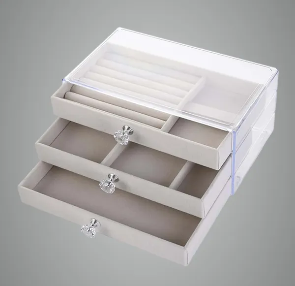 Off_White_3_Layer_Acrylic_Jewellery_Storage_Box_With_Drawers