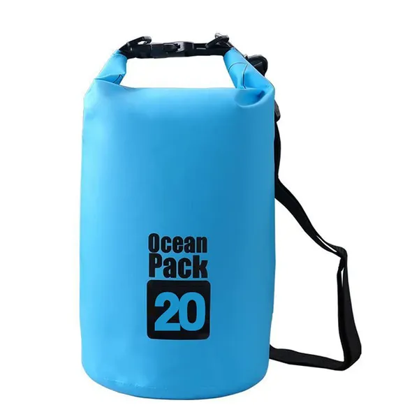 Acever_Outdoor_Dry_Sack/Floating_Waterproof_Bag_2L/3L/5L/10L/15L/20L/30L_for_Boating,_Kayaking,_Hiking,_Snowboarding,_Camping,_Rafting,_Fishing_and_Backpacking_(Blue,_20L)