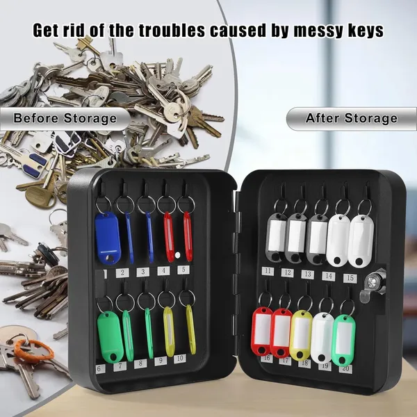 Black_Wall_Mounted_Metal_Key_Cabinet_Organiser