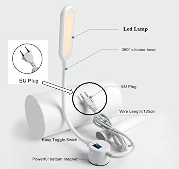 Betlex_10W_Sewing_Machine_Light_30_LED's,_Lamp_with_Flexible_Gooseneck_Magnetic_Mounting_Base_Working_Lamp_for_Home_Study_Night_Work,_Workbench_Lathe_Drill_Presses_3D_Printer–White-_1_pcs