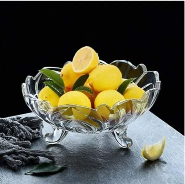 Betlex_Fruit_Bowl_Dining_Table_Glass_Serving_&_Dinnerware,_Crystal_Touch_Designer_(Transparent)_-_500_Ml