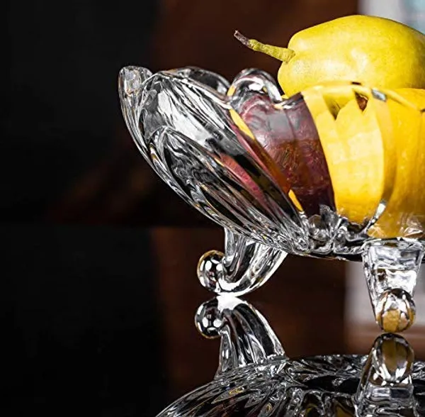 Betlex_Fruit_Bowl_Dining_Table_Glass_Serving_&_Dinnerware,_Crystal_Touch_Designer_(Transparent)_-_500_Ml