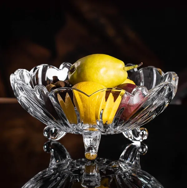 Betlex_Fruit_Bowl_Dining_Table_Glass_Serving_&_Dinnerware,_Crystal_Touch_Designer_(Transparent)_-_500_Ml