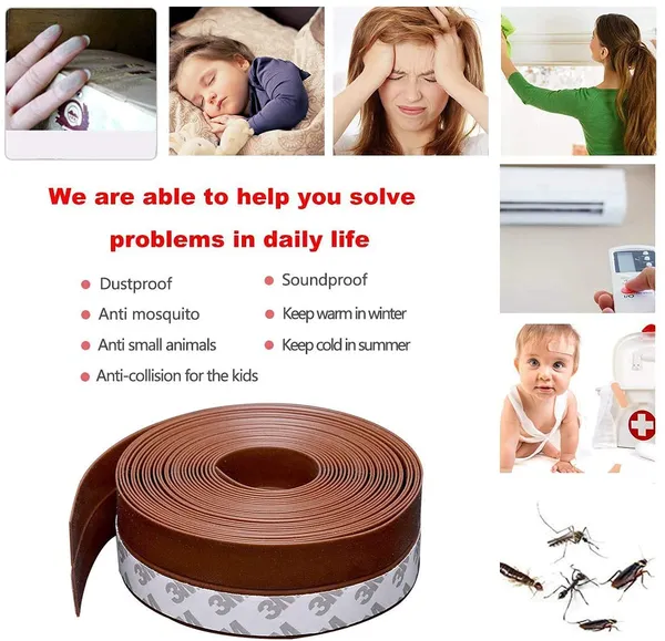 White_Self_Adhesive_Silicone_Door_Sealing_Strip_For_Gaps