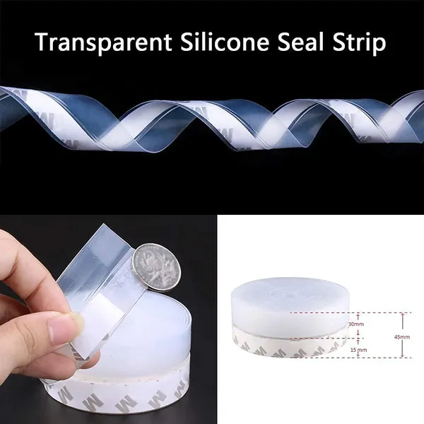 White_Self_Adhesive_Silicone_Door_Sealing_Strip_For_Gaps