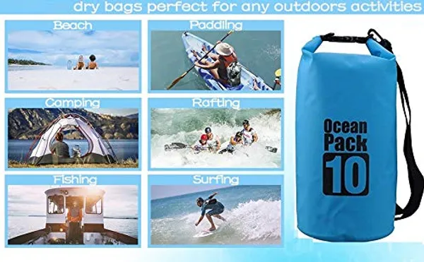 Betlex_10_Liter_Heavy-Duty_PVC_Water_Proof_Ocean_Pack_Dry_Bag_for_Boating-_Rafting_-_Swimming_-_Camping_-Tracking_-Multi-Color