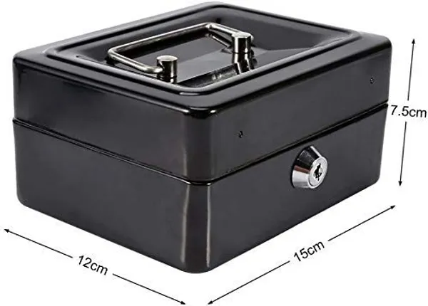Betlex_|_Small_Cash_Box_|_Cash_safe_box_with_Key_Lock_and_Coin_Try_|_Portable_|_6"_Petty_Cash_box_|_Metal_Money_Safe_Box_|_Multi_Color_|