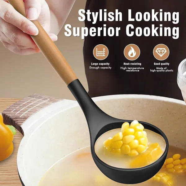 Black_And_Brown_Silicone_Kitchen_Utensil_Set_For_Cooking_Baking