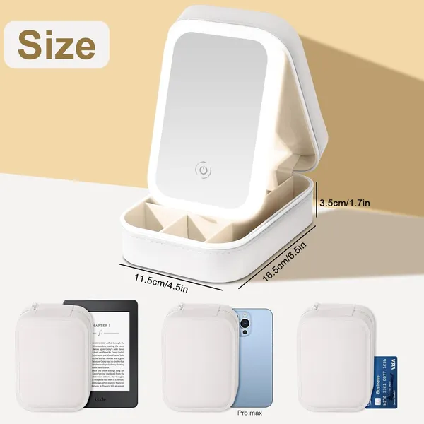 White_Travel_Led_Makeup_Mirror_Case_With_3_Light_Modes