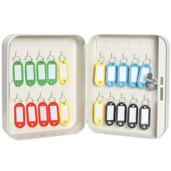 White_Metal_Key_Storage_Cabinet_With_Lock