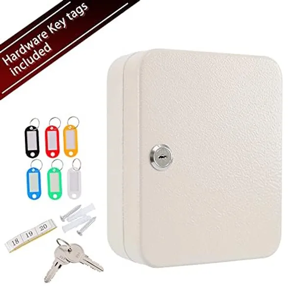 White_Metal_Key_Storage_Cabinet_With_Lock