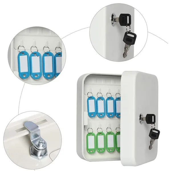 White_Metal_Key_Storage_Cabinet_With_Lock