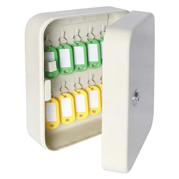 White_Metal_Key_Storage_Cabinet_With_Lock