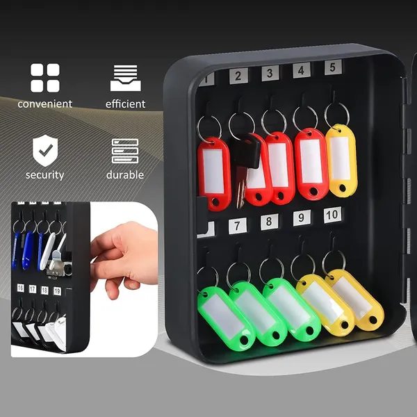 Black_Metal_Key_Cabinet_With_Combination_Lock