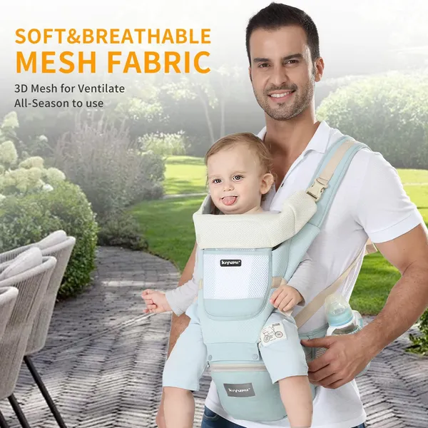 Blue_Ergonomic_Baby_Carrier_With_Hip_Seat