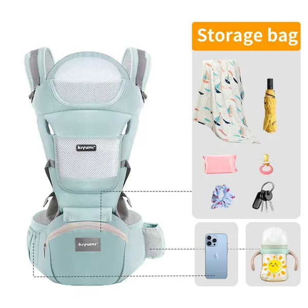Blue_Ergonomic_Baby_Carrier_With_Hip_Seat