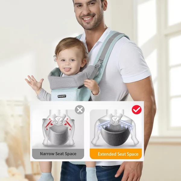 Blue_Ergonomic_Baby_Carrier_With_Hip_Seat