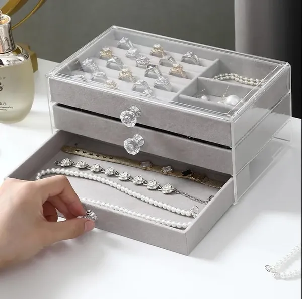 Off_White_3_Layer_Acrylic_Jewellery_Storage_Box_With_Drawers