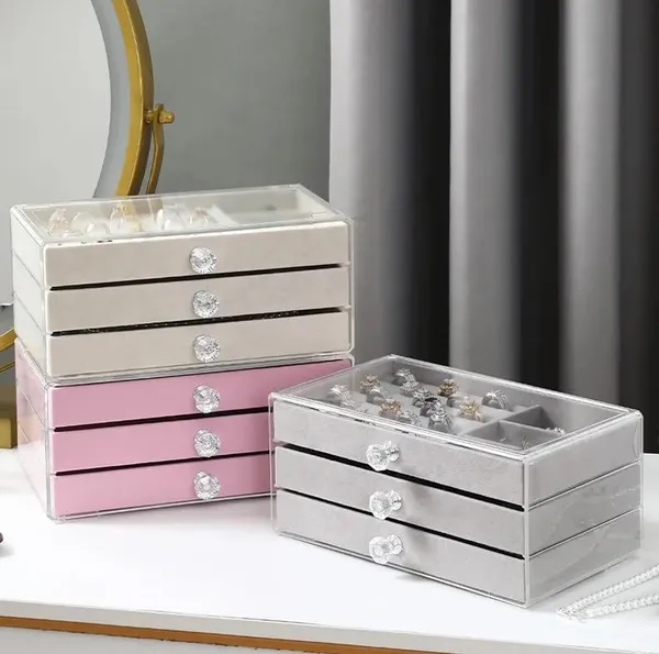 Off_White_3_Layer_Acrylic_Jewellery_Storage_Box_With_Drawers