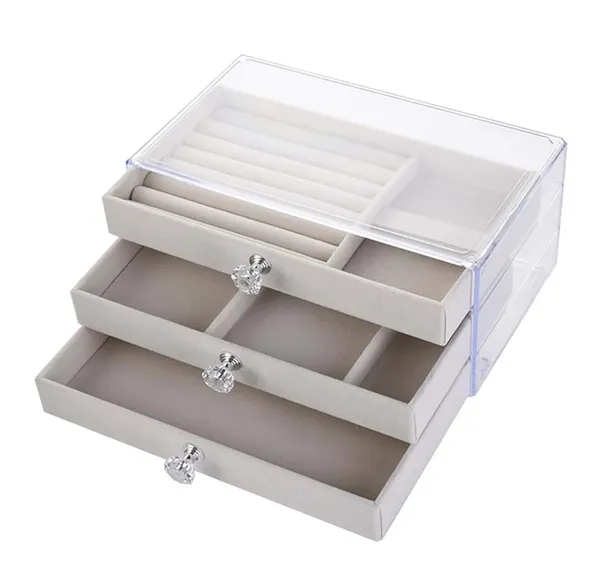 Off_White_3_Layer_Acrylic_Jewellery_Storage_Box_With_Drawers