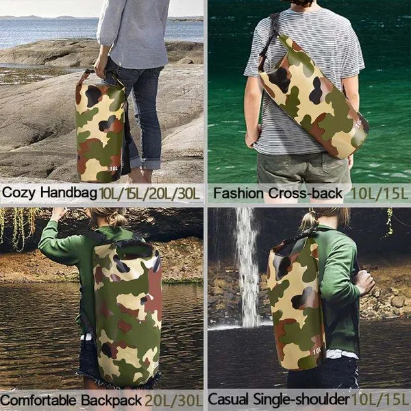 BETLEX_Ocean_Pack_20L_Waterproof_Dry_Bag_for_Outdoor_Sports,_Hiking,_Camping,_Kayaking_|_Heavy_Duty_Roll_Top_Dry_Sack_with_Shoulder_Strap_|_Camouflage_PVC_Bag_for_Travel_&_Adventure_-_Multi_Color