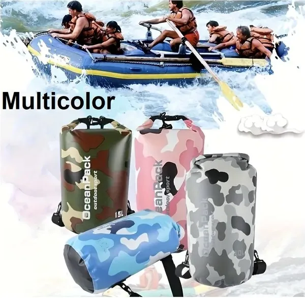 BETLEX_Ocean_Pack_20L_Waterproof_Dry_Bag_for_Outdoor_Sports,_Hiking,_Camping,_Kayaking_|_Heavy_Duty_Roll_Top_Dry_Sack_with_Shoulder_Strap_|_Camouflage_PVC_Bag_for_Travel_&_Adventure_-_Multi_Color