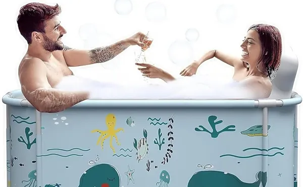 Multicolour_Foldable_Baby_Bathtub_With_Cushion_Support