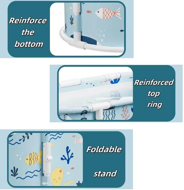 Multicolour_Foldable_Baby_Bathtub_With_Cushion_Support