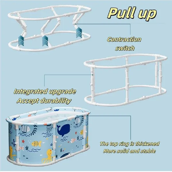 Multicolour_Foldable_Baby_Bathtub_With_Cushion_Support