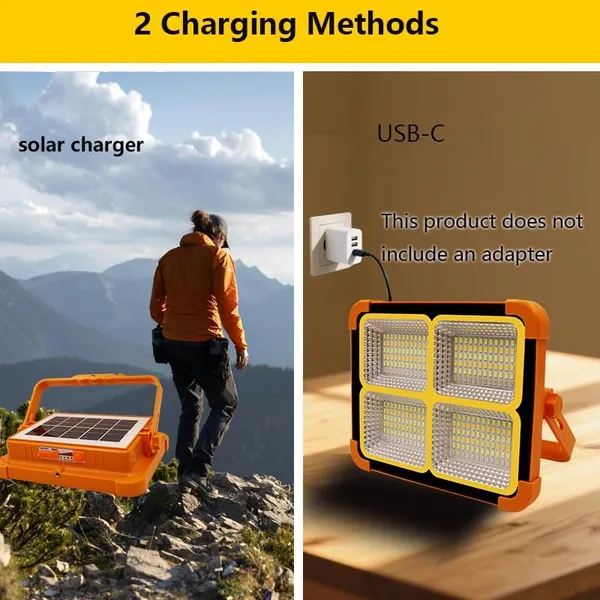 Orange_Rechargeable_Camping_Light_For_Emergency_Use