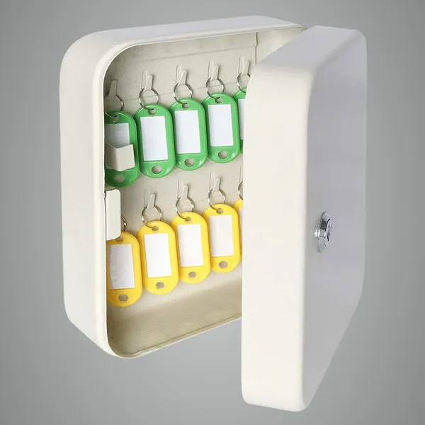 White_Metal_Key_Storage_Cabinet_With_Lock