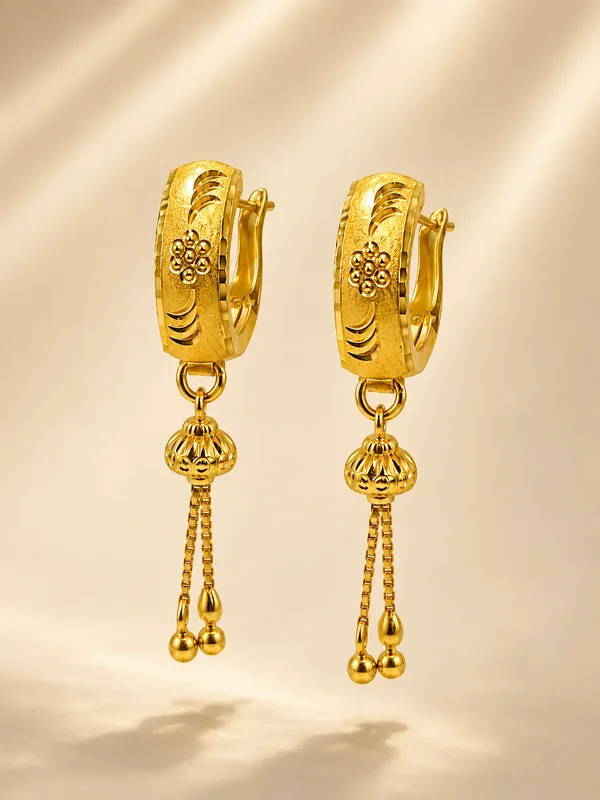 1GM_Gold_Plated_Bali_Jhumka_Chain_Drop_Earrings