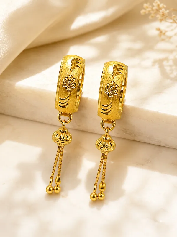 1GM_Gold_Plated_Bali_Jhumka_Chain_Drop_Earrings