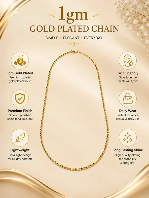 1GM_Gold_Plated_Ball_Chain_for_Women_–_Elegant_Lightweight_Daily_Wear_Necklace
