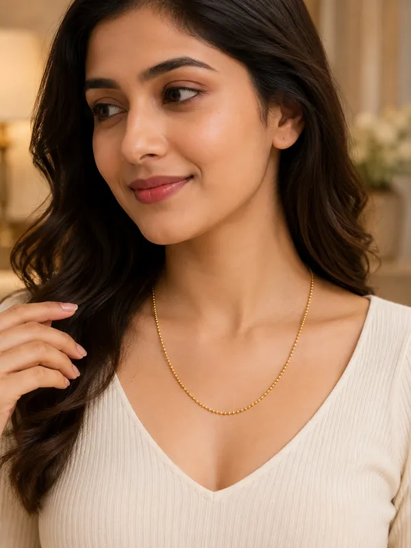 1GM_Gold_Plated_Ball_Chain_for_Women_–_Elegant_Lightweight_Daily_Wear_Necklace