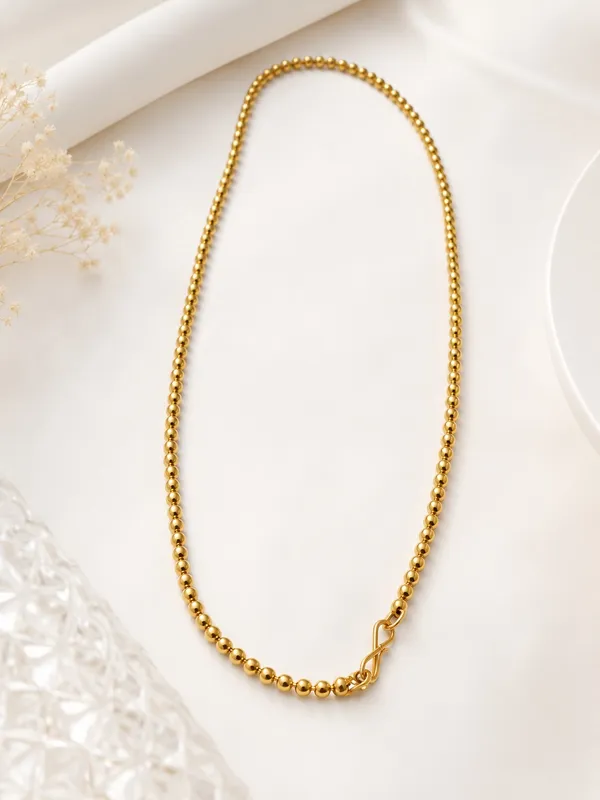 1GM_Gold_Plated_Beaded_Chain_for_Women_–_Elegant_Lightweight_Daily_Wear_Jewellery