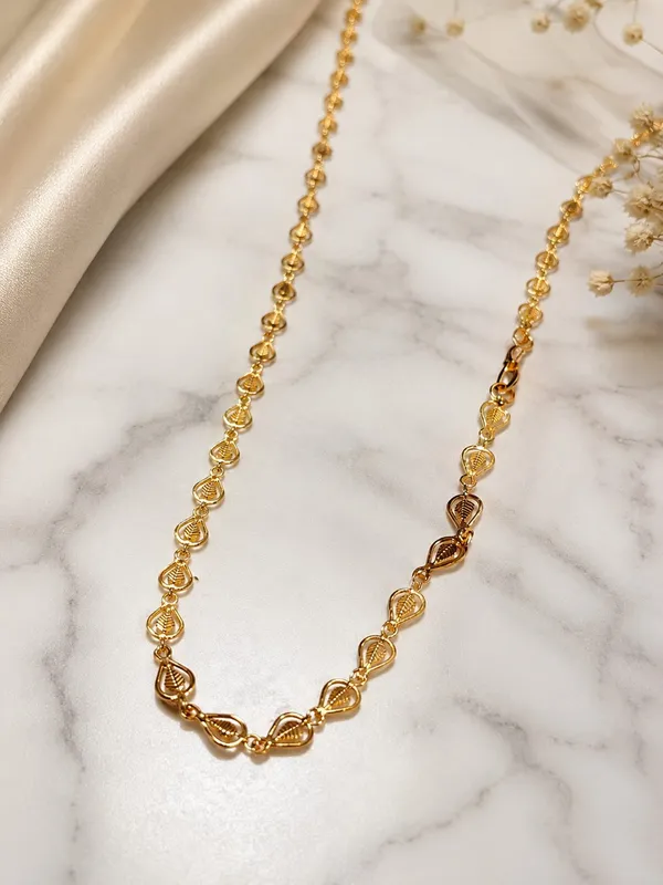 1GM_Gold_Plated_Designer_Link_Chain_for_Women_|_Intricate_Elegant_Pattern_|_Lightweight_Daily_Wear_Fashion_Jewellery