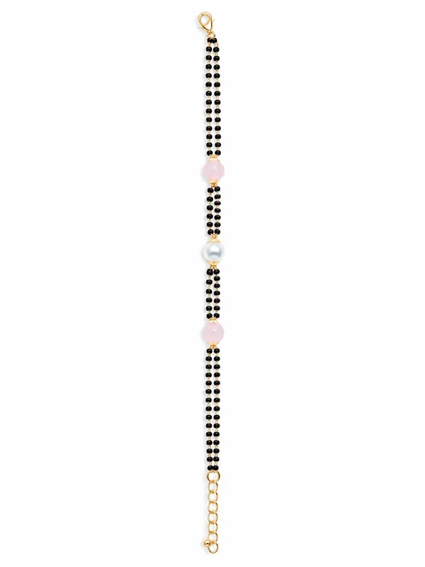 1_GM_Black_Beaded_Bracelet_with_Pearl_&_Pink_Beads