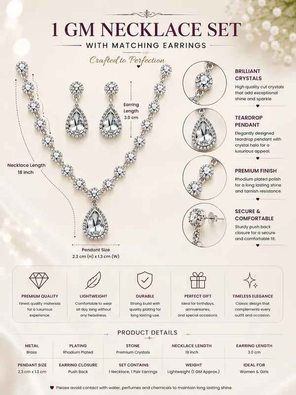 1_GM_Crystal_Teardrop_Necklace_Set_with_Matching_Earrings