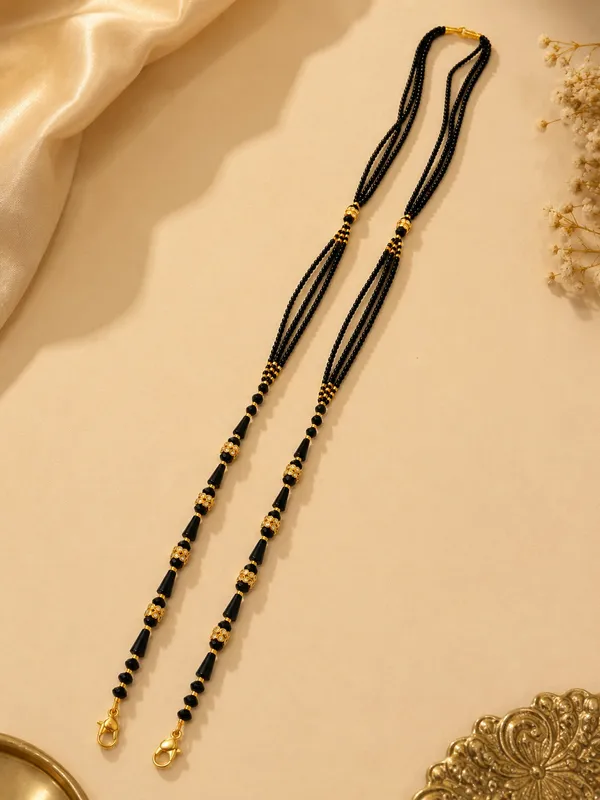 1_GM_Gold_Plated_3_Line_Mangalsutra_Dori_–_26_Inch