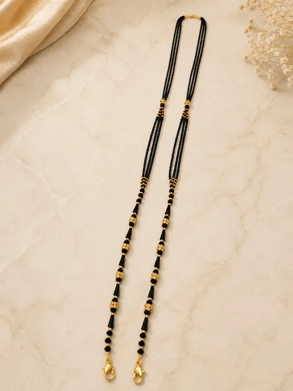 1_GM_Gold_Plated_3_Line_Mangalsutra_Dori_–_26_Inch