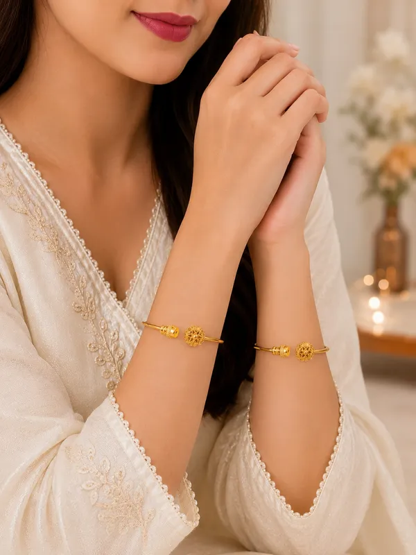 1_GM_Gold_Plated_6_Heart_Design_Bangle_Set_of_2_–_Free_Size_Adjustable
